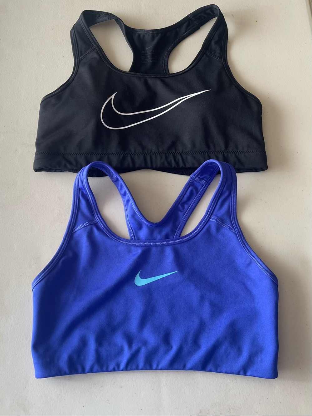 Nike Racerback Sports Bras - Black & Purple Set